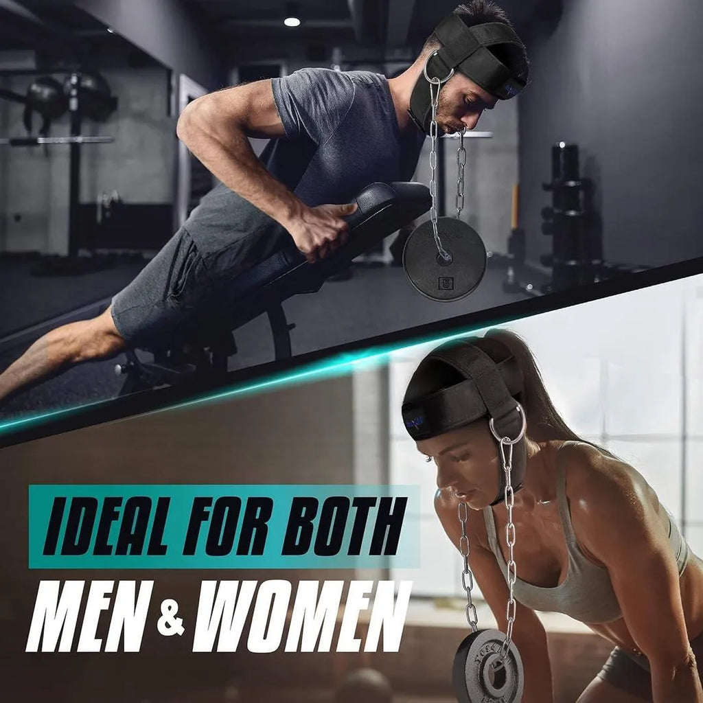 Adjustable Steel Chain Neck Pull Rope for Gym Fitness